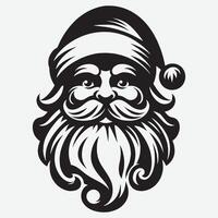 Santa Claus Silhouettes for Festive Logos Posters and Decorations vector