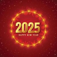 Greeting happy new year 2025 background vector