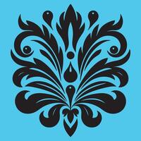 An attractivesurrounded by ornate petal like elements vector