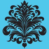 An attractive ornate petal like elements vector