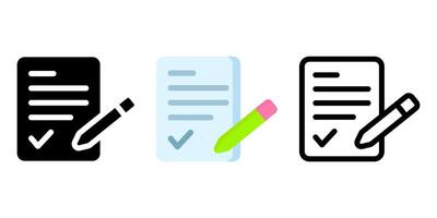 Assignment document icon. Business paper sign. Agreement symbol. Contract pictogram. Information approved color illustration. vector