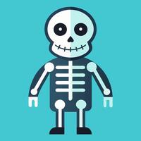 Cartoon Skeleton Character for Halloween vector
