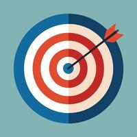 Archery Target with Bullseye Arrows vector