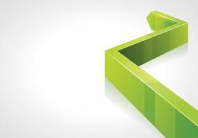 Modern Green Arrow Abstract Design vector