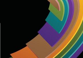 Abstract Modern Rainbow Layers Background vector