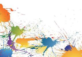 Multicolor Paint Splatter Explosion Abstract vector