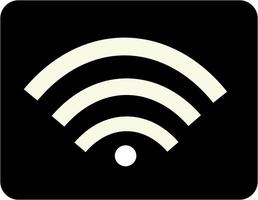 Wifi Signal icon Flat simple outline set symbol, illustrations , vector
