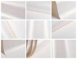 Glossy paper textures with a pearl like finish and subtle gradients. Smooth and polished surfaces photo