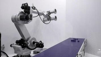 Exploring Advanced Robotic Arm Technology Designed for Use in a Clean Environment. Media photo