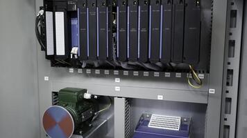 Dubai, UAE - June 2024. Data Storage Rack designed specifically for various Server Components and configurations. Media photo