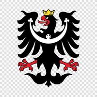 The coat of arms of the duchy of germany, with a black and red vector