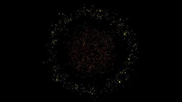 a flash of bright sparkling fireworks creating a festive atmosphere and uplifting mood video
