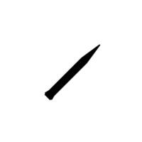 Missile Silhouette, can use for Art Illustration, Icon, Symbol, Pictogram, News Illustration, or Graphic Design Element vector