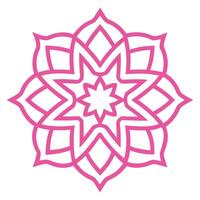 Abstract Islamic Mandala Ornament for Creative Projects vector