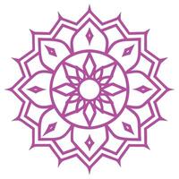 Traditional Islamic Art Mandala with Ornamental Patterns vector