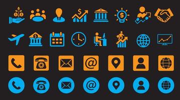 Change management icon collection set. Business Solution Icons. File illustration EPS 10 vector