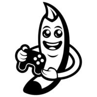 Banana Mascot Logo with Coffee, Glasses, Book, Gaming Controller, Paint, Boxing Gloves, Playful banana mascot logo collection in various moods and activities for digital designs. vector