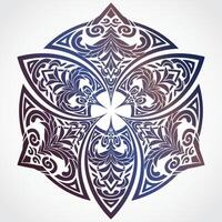 ornamental decorative circle color background vector