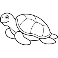 Silhouette of Tortoise vector