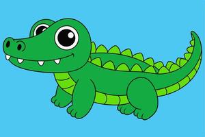 Dynamic Crocodile Graphics for Professional Design Projects Ideal for Logos, Illustrations, and High-Quality Branding vector