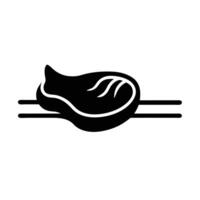Steak icon on a white background vector