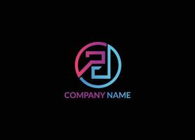 Modern creative Letter PD DP logo icon design template elements. PD logo . DP Logo Icon Template. Minimal unique letter PD DP monogram logo design template. Initials Business logo vector
