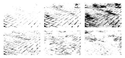 Set of Black Spray and Stain Splatter Texture for Grunge Style vector