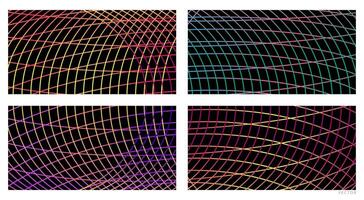 Bold Gradient Shapes for Digital Media and Branding vector