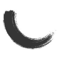A black brush stroke on a white background vector
