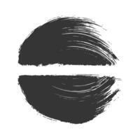 A black and white brush stroke in the shape of an e vector