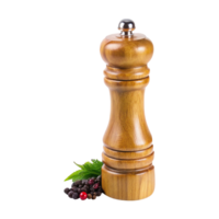 A pepper mill with a wooden handle and berries png