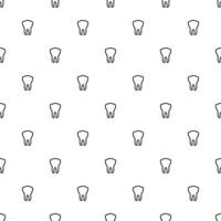 Seamless pattern of hand drawn doodle sketch tooth isolated on white background vector