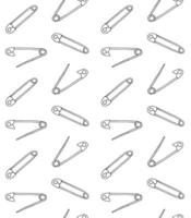 Seamless pattern of sketch English pins vector