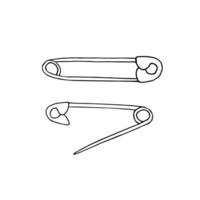 Hand drawn doodle sketch English pin vector