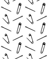 Seamless pattern of sketch English pin vector