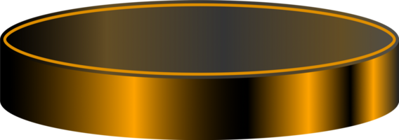 Yellow and black gradient podium for advertising, product display, technology style. png