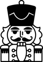 Christmas Nutcracker Face vector