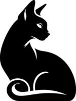 Sphinx Cat Silhouette vector