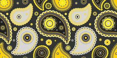 Paisley designer to graphic eternity. Rich native as idea bohemian. Sketching retro style at ornamental outline. vector