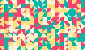 Geometric pattern featuring minimal shapes and seamless design. Great for abstract backgrounds, trendy posters, or textile prints. Modern and artistic simplicity. vector