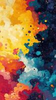 Vibrant abstract color splash background, perfect for creative design projects. photo