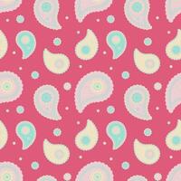 Poster effect colors national. Endless repeating in ornament complexity. Paisley herb of henna detailed. vector