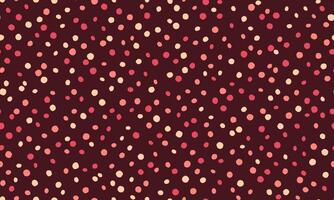 Seamless spotted pattern with abstract circles, perfect for textile prints, wallpaper, or creative geometric posters. Trendy polka dot design for modern backgrounds. vector