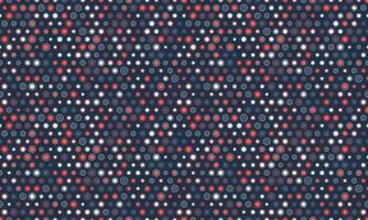 Seamless polka dot with geometric circles, perfect for fabric prints, posters, or abstract backgrounds. Trendy pattern for wallpapers and textile designs. vector