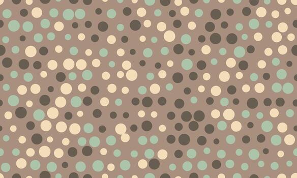 Round dotted pattern with geometric simplicity. Ideal for textile fabrics, wallpaper, or poster prints. Abstract design for seamless backgrounds. vector
