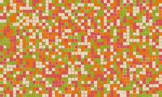 Trendy mosaic-style pattern with structured geometry. A vibrant, colourful grid design ideal for cover art, fabric, or creative posters. vector