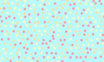 Geometric polka dot pattern with colorful spots, perfect for seamless wallpaper, textile prints, and modern poster backgrounds with an abstract touch. vector