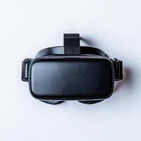 Modern virtual reality headset on a clean white background. isolated on white background. photo