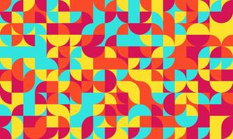 Geometric pattern with minimal shapes and artistic mosaic. Ideal for posters, backgrounds, or seamless textile designs with a trendy and modern feel. vector