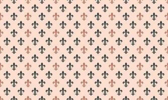 Medieval luxurious as curl insignia. Oriental fleur-de-lis in graphic clothes. Historical seamless pattern from decor fleur de lys. vector